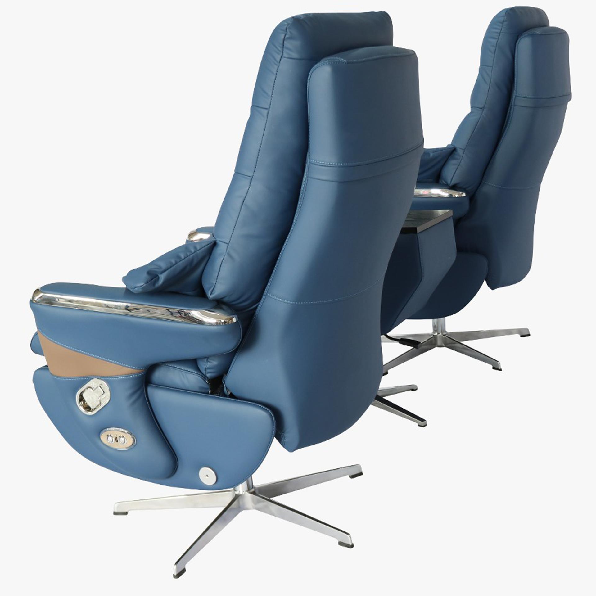 Recliner chair with inbuilt massage function 2 Seater with centre/side table image 5