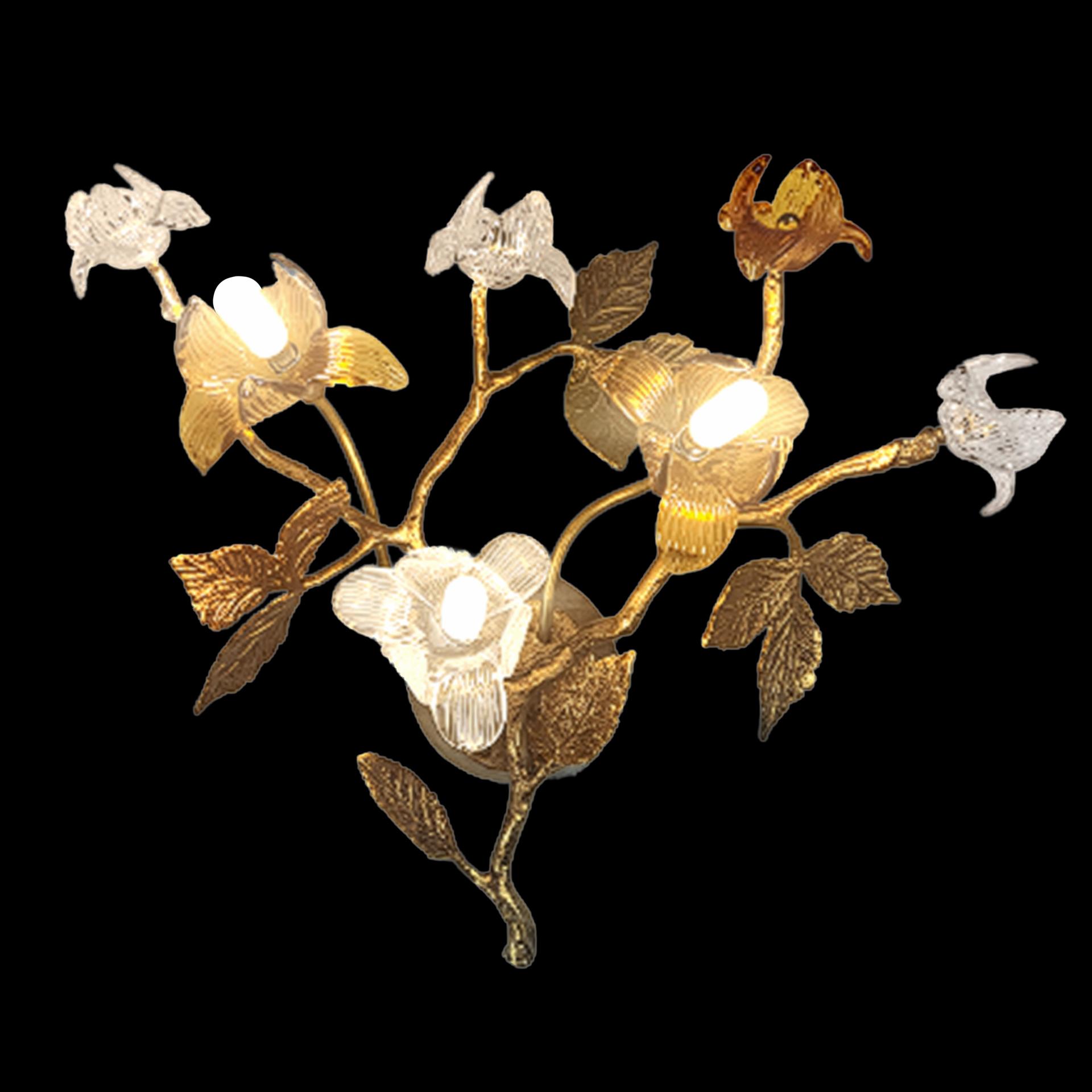 Medium Tall Copper Glass LED Ceiling Light (Ï†1200xH1200) image 3