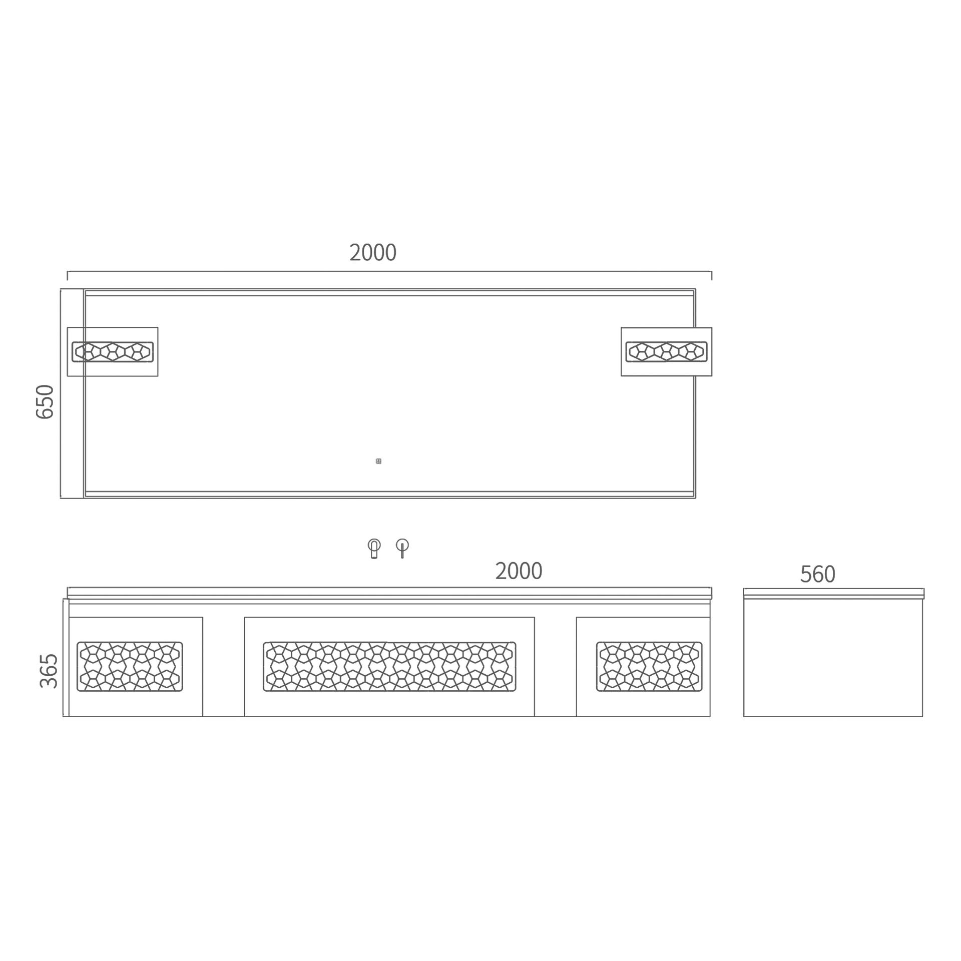 Minimalist Langdeng LD-3815 Bathroom Vanity Set 2000*560 image 2