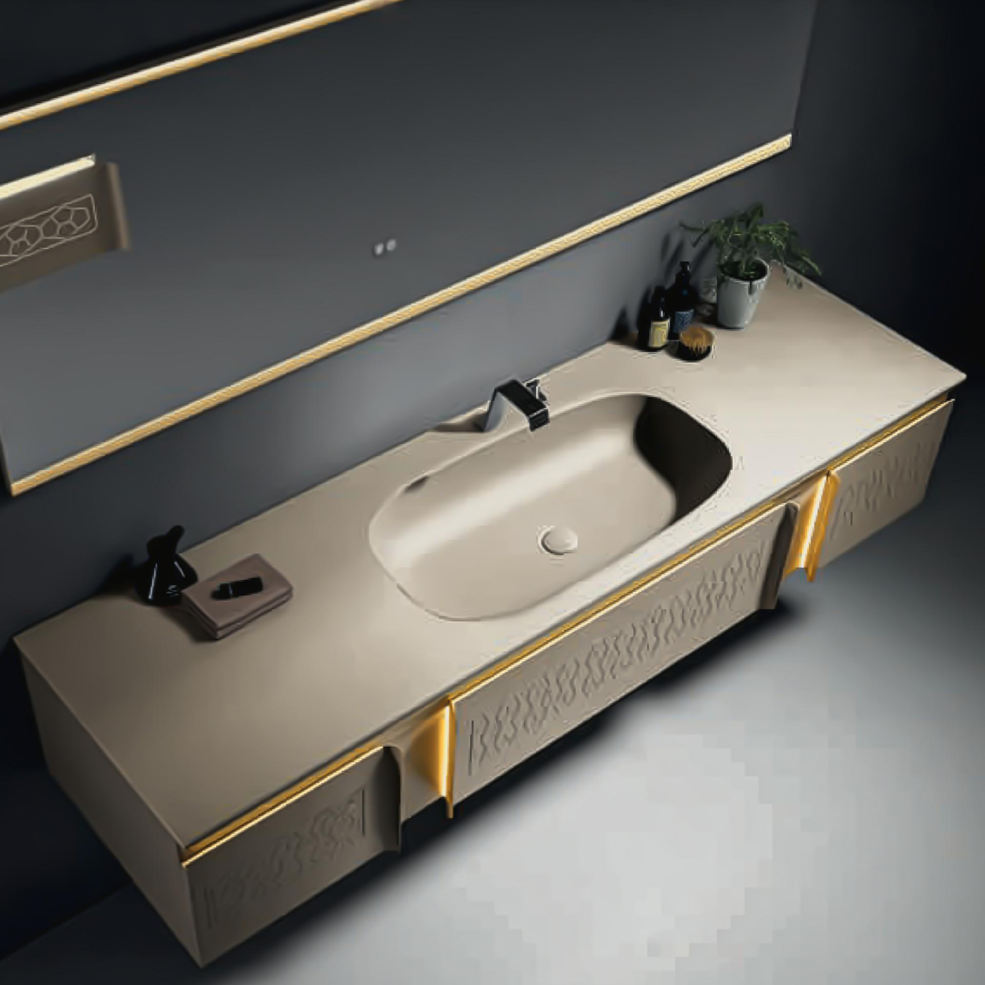 Minimalist Langdeng LD-3815 Bathroom Vanity Set 2000*560 image 3
