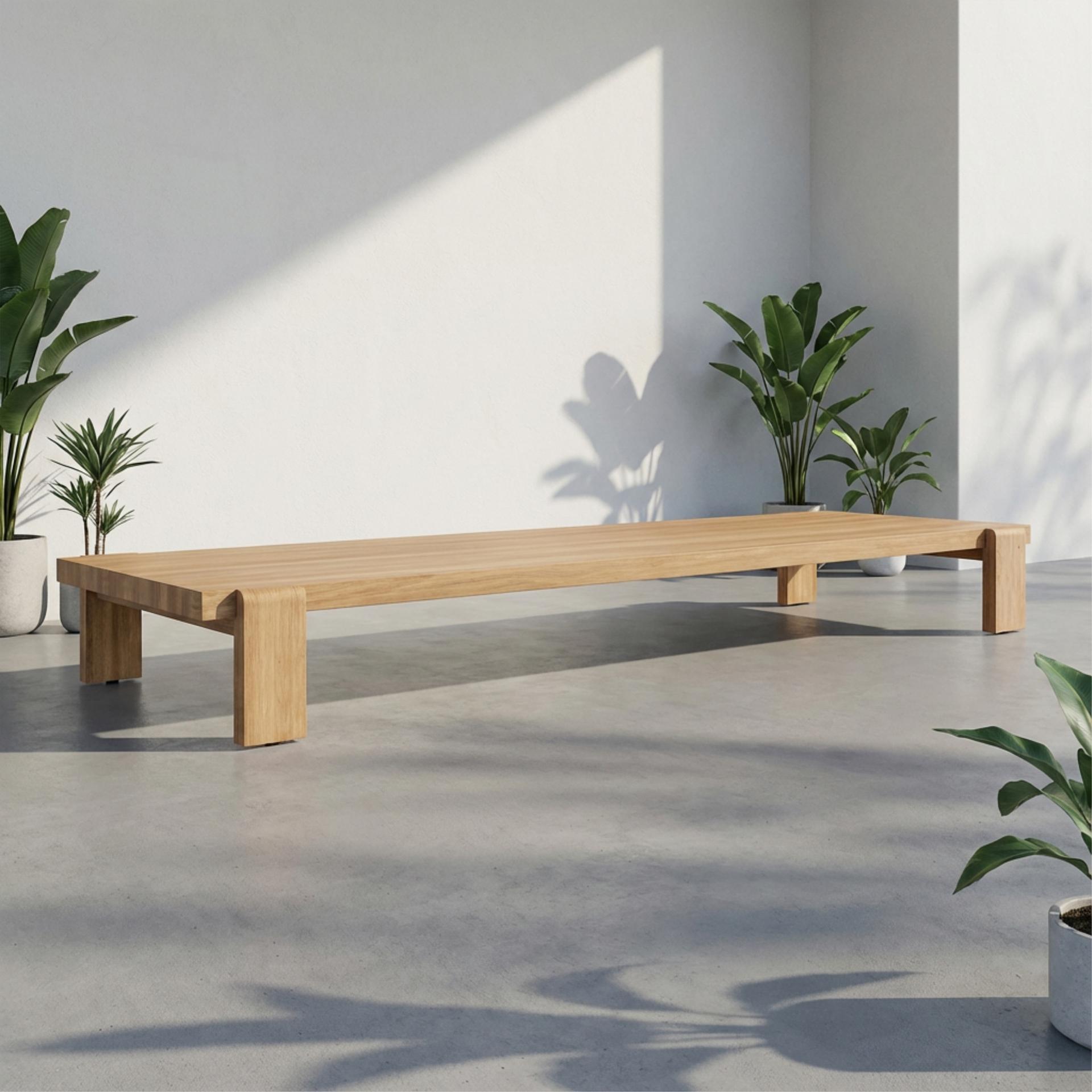 Monolith Teak Tables