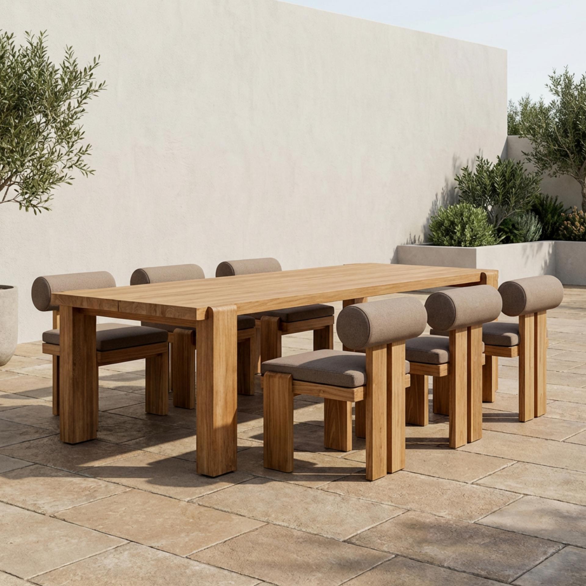 Monolith Teak Dining Set