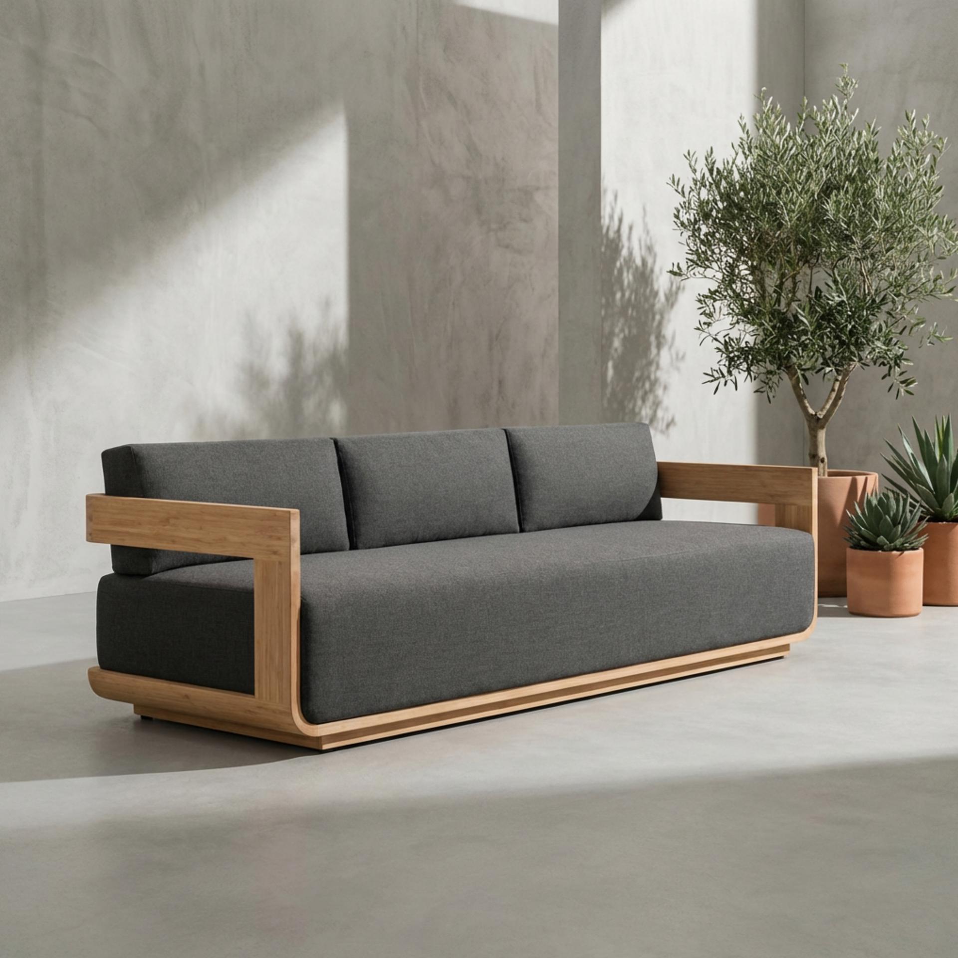 Solaro Curve Teak Sofas