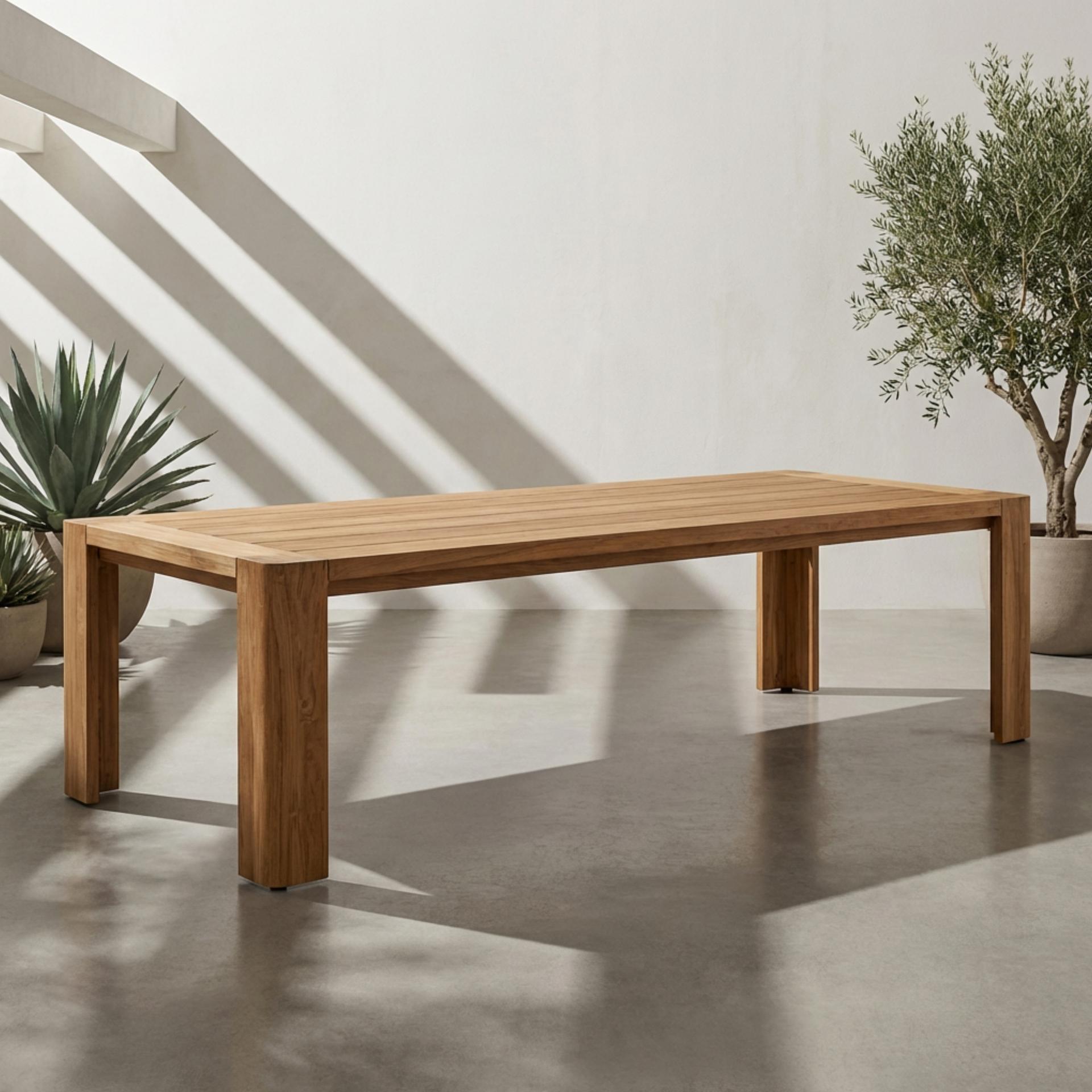 Solaro Curve Teak Tables