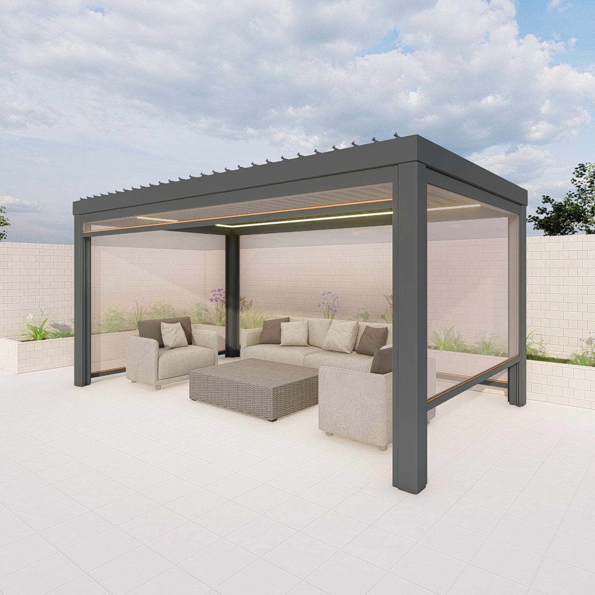 Sunlit Arbor Pergola - Request Quote