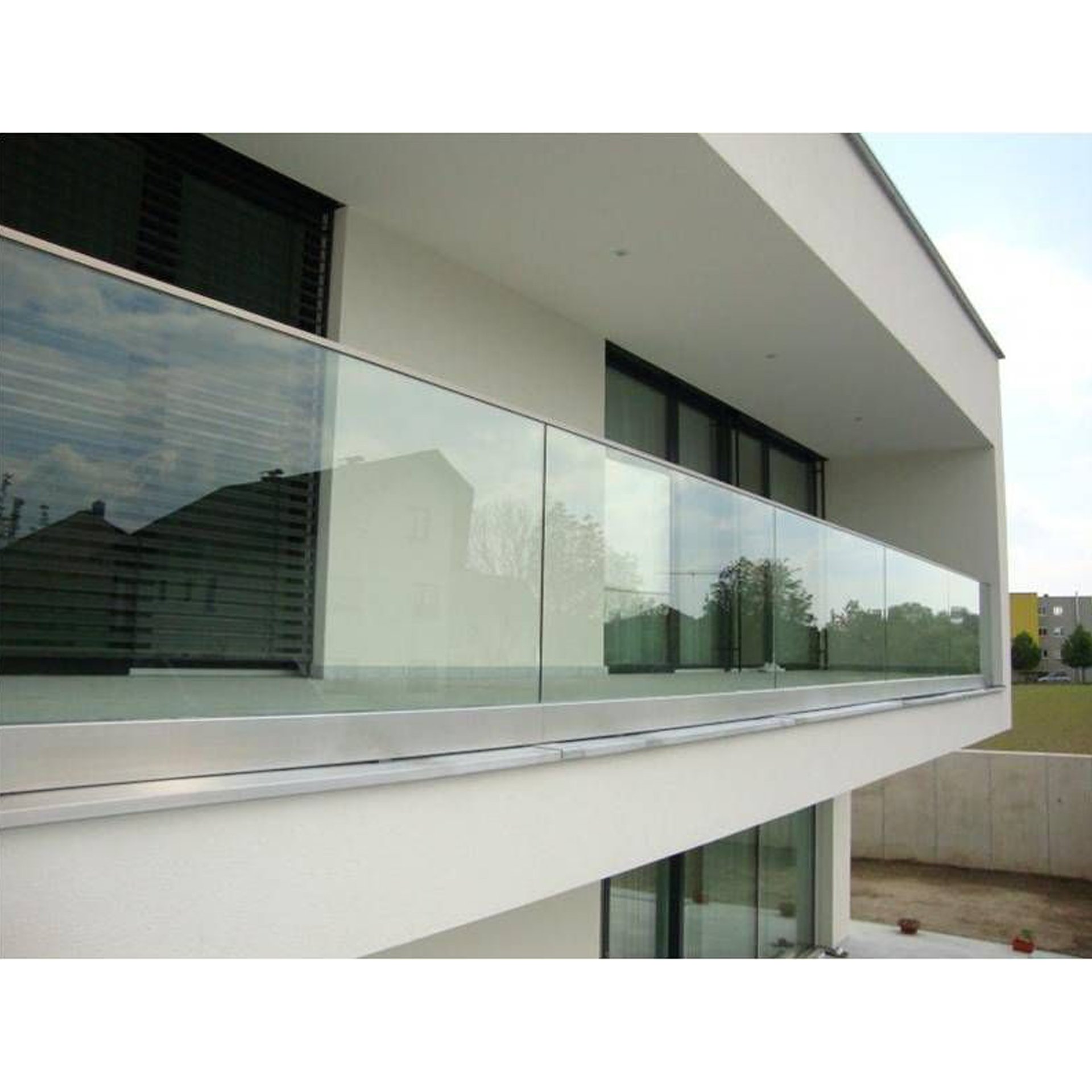 U Channel Glass Railing - Request Quote