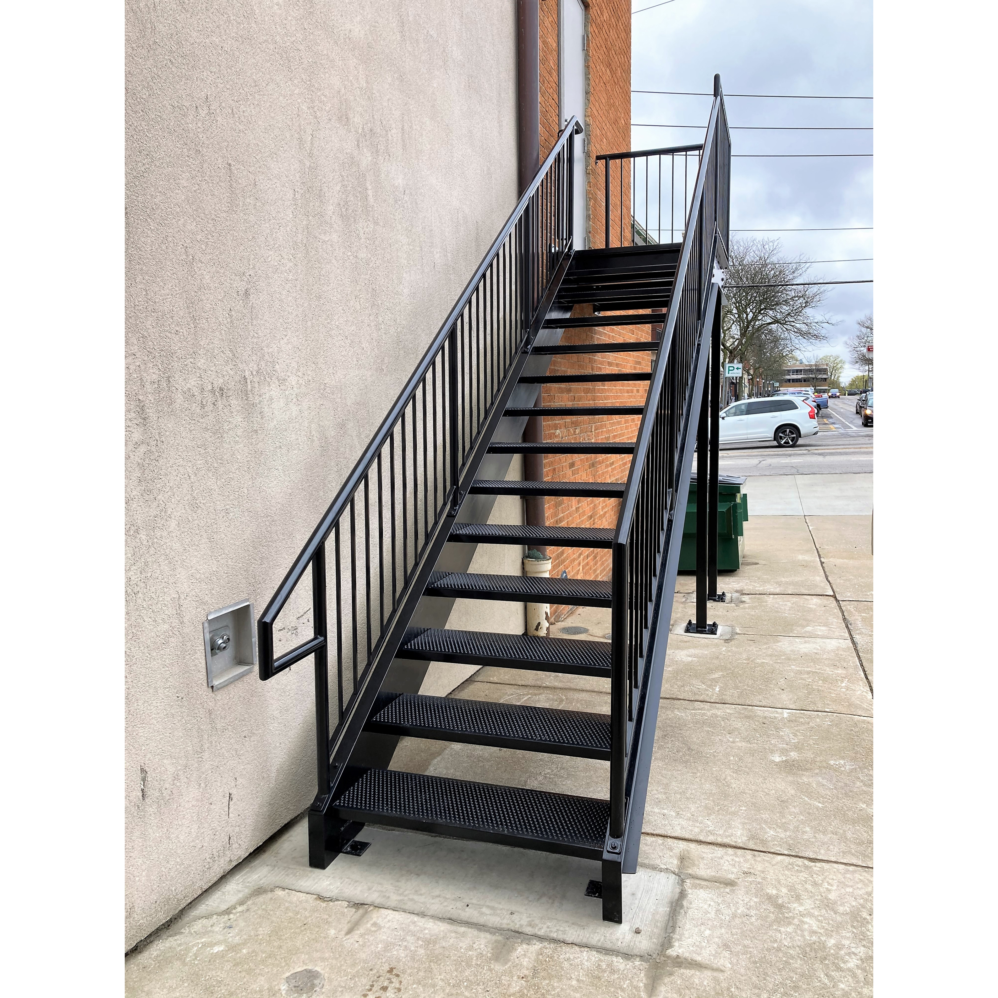 Straight Outdoor Staircase - Request Quote
