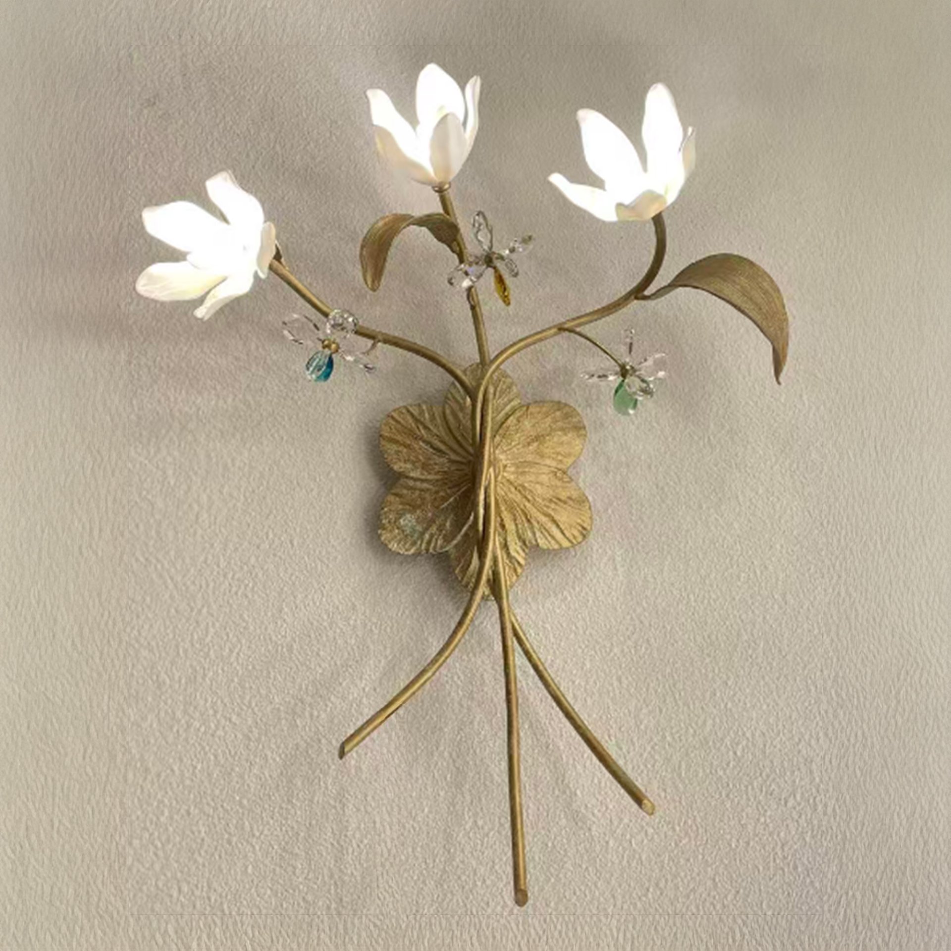 Small Copper Glass LED Ceiling Light (φ900xH600)