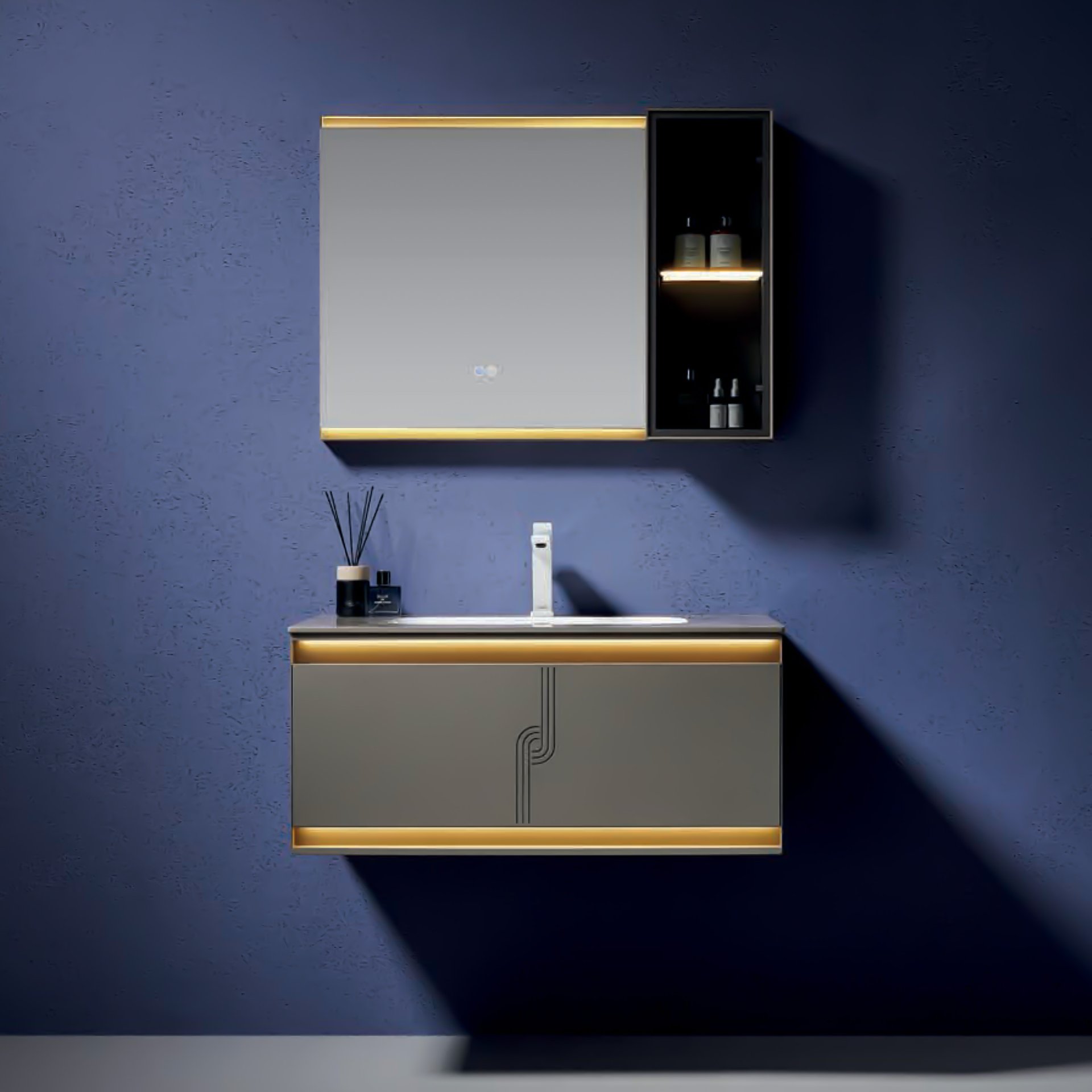 Premium Langdeng LD-3823 Bathroom Vanity Set 900*560