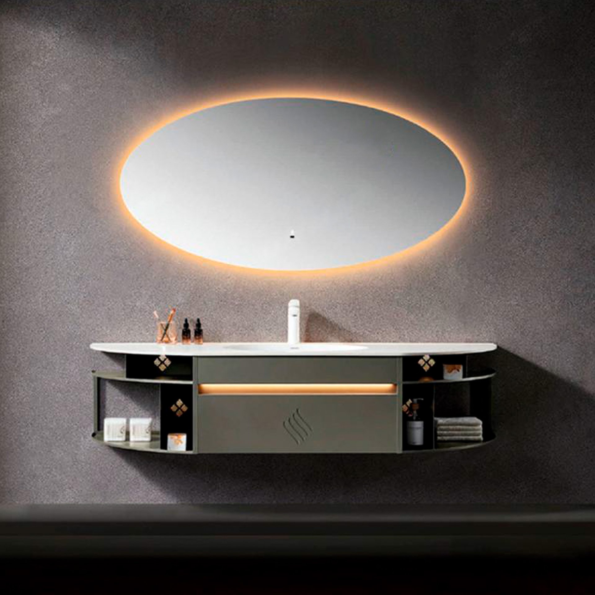 Luxury Langdeng LD-3918 Bathroom Vanity Set 1580*550