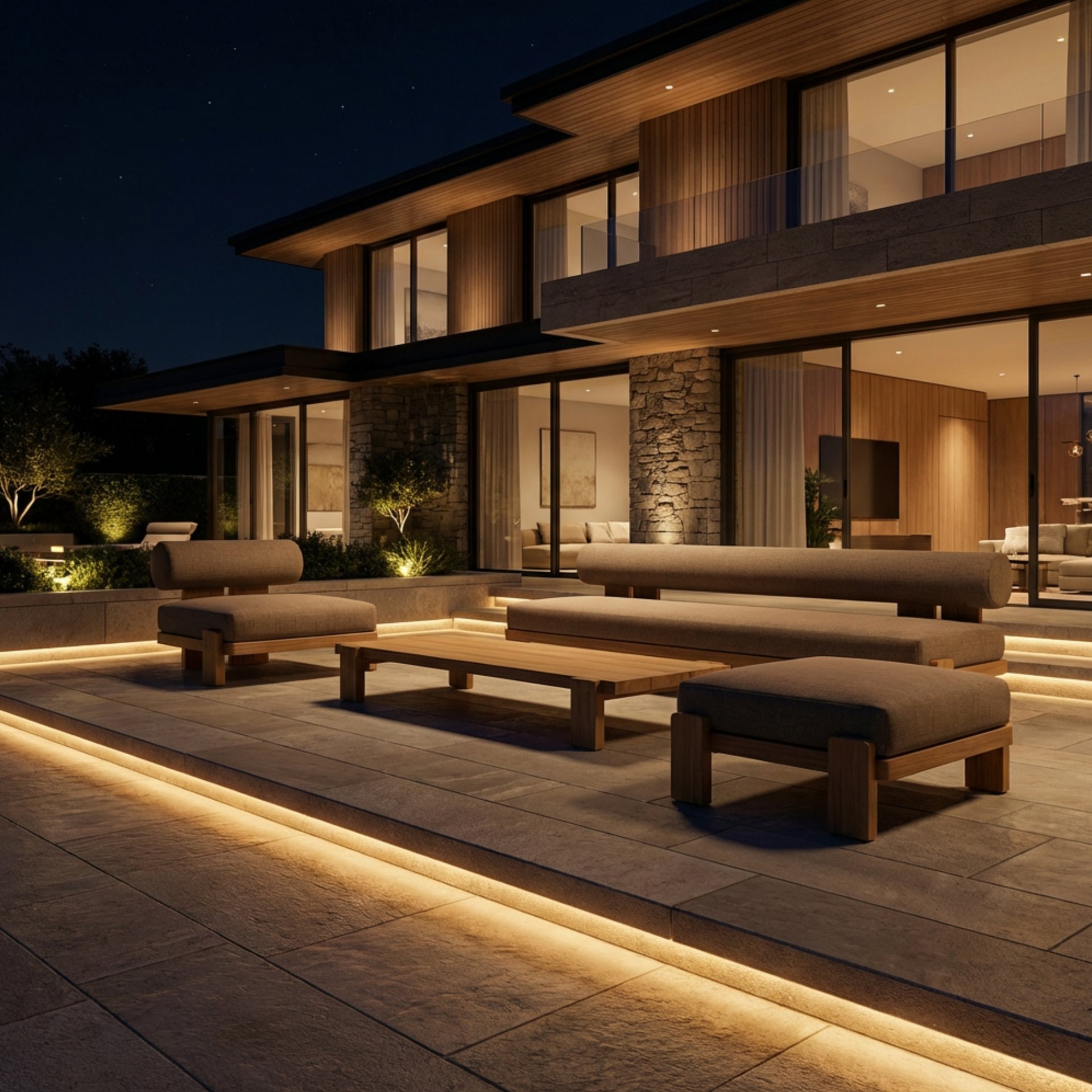 Monolith Teak Sofa Set