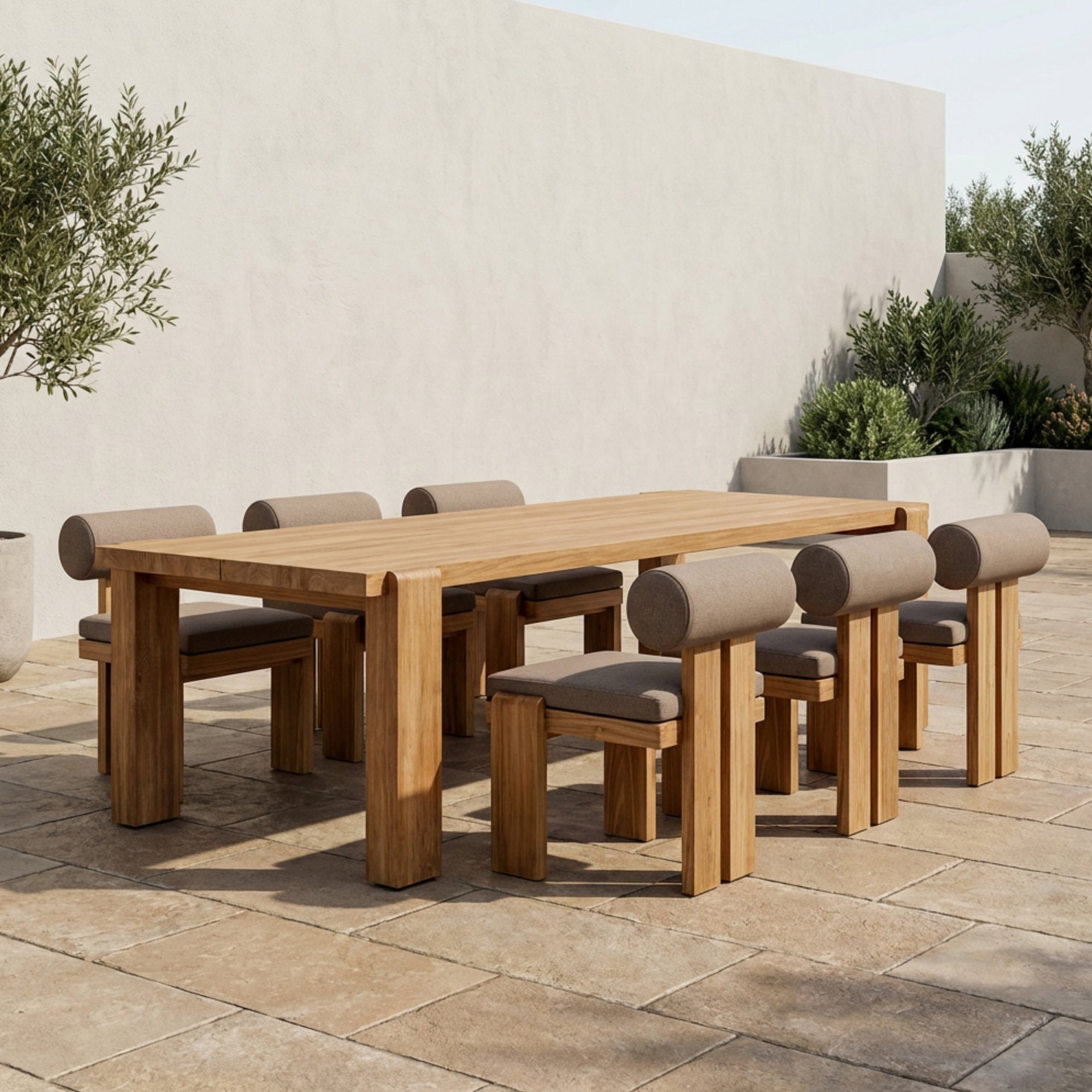 Monolith Teak Dining Set
