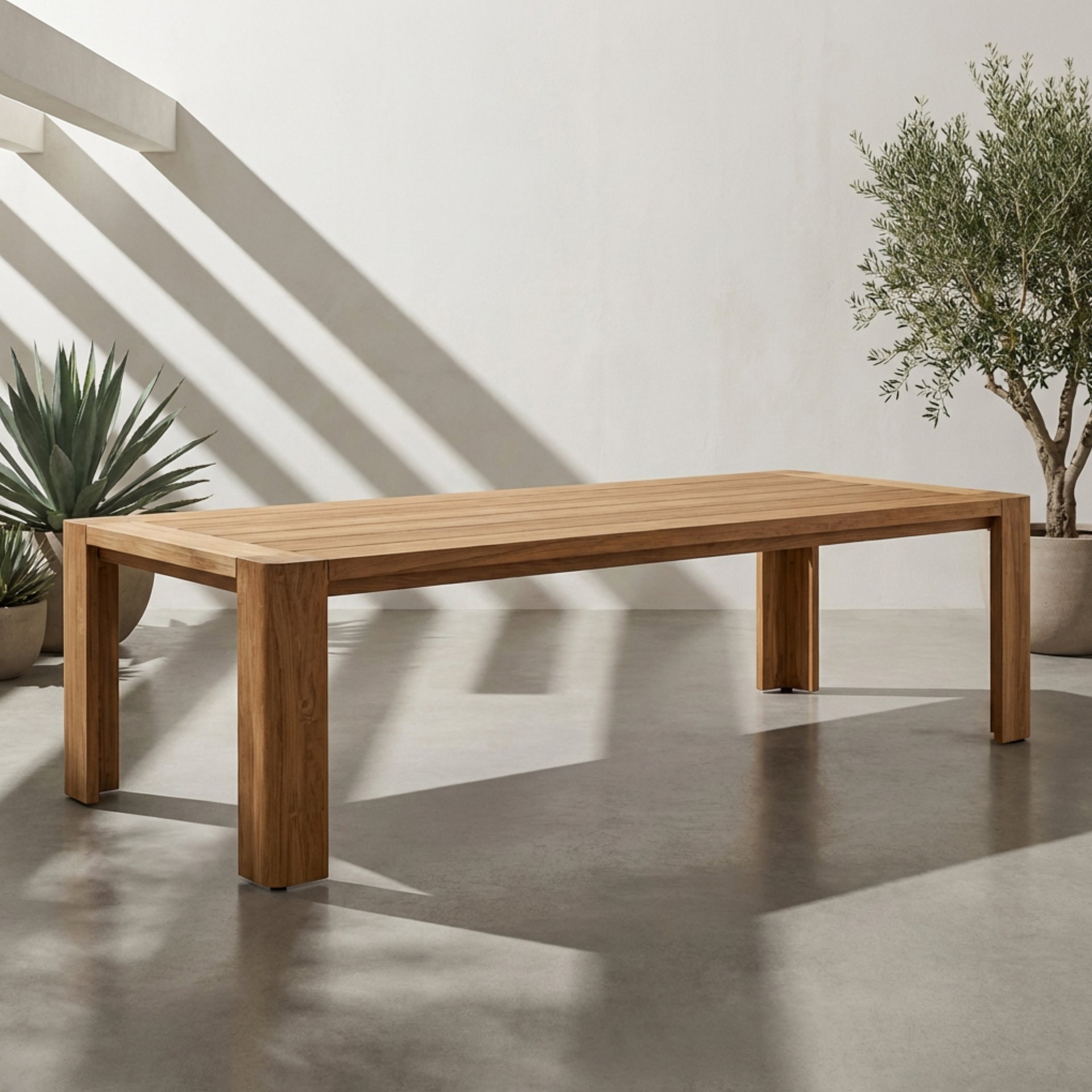 Solaro Curve Teak Tables
